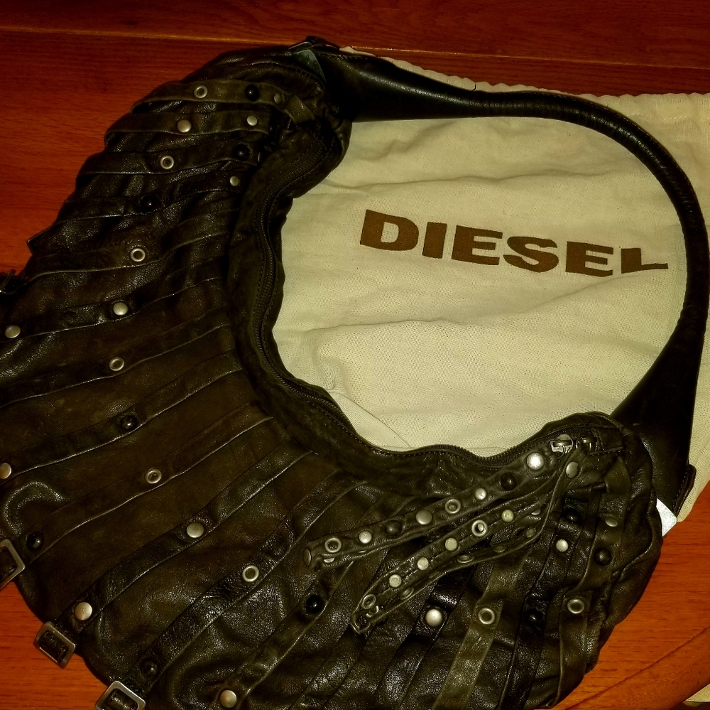 Rare Limited Ed. Diesel London XL Baguette Bag